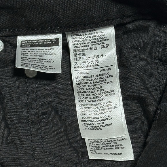 Levi's SilverTab 94 Baggy Black Jeans‎ Women's Size 25 Distressed Grunge - Picture 5 of 16